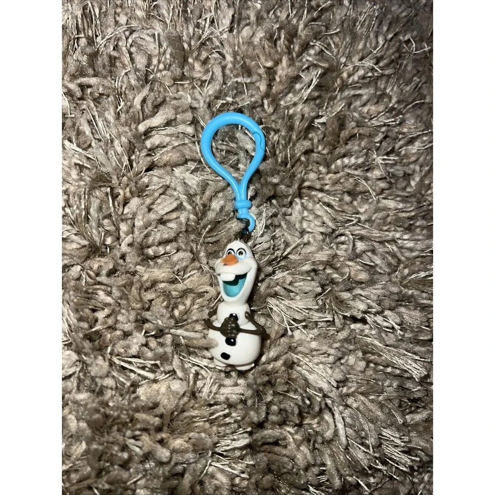 Cute OLAF BACKPACK BAG CLIP KEYCHAIN Disney Frozen Snowman Character Mini Figure
